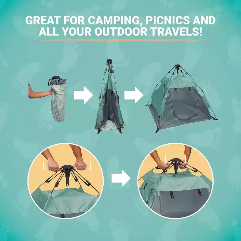 Kidco Tente Portable Légère – Parc de Jeu Peapod – Minuit : Sac de Transport, Se Plie pour un Transport et un Rangement Faciles, Cadre Métallique