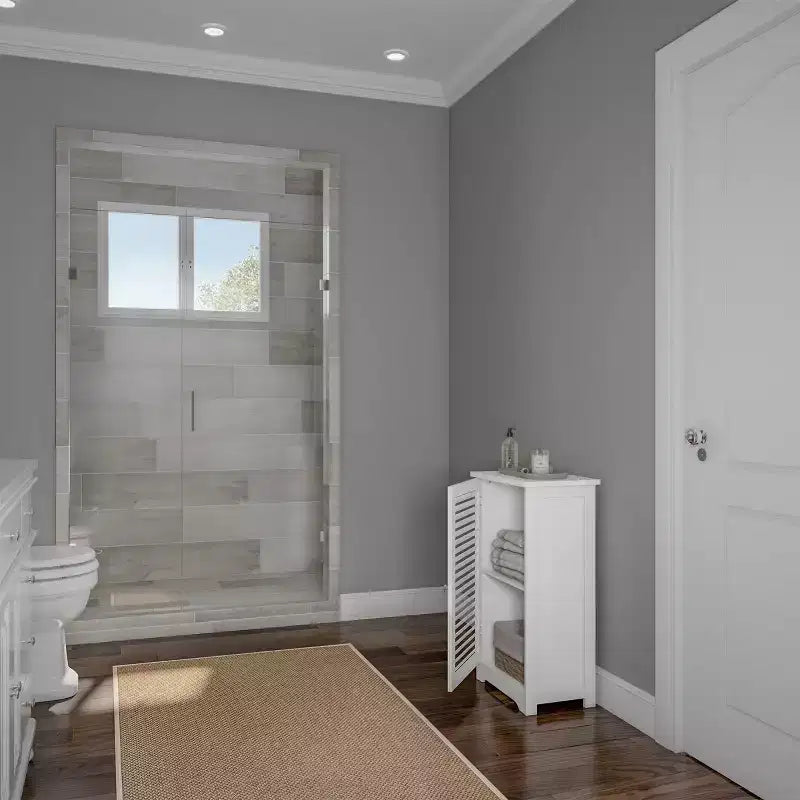 Meuble de Rangement Salle de Bain Autonome Blanc - Hastings Home