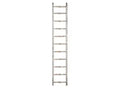 Storied Home 12.5"x69" Decorative Wood Ladder Distressed White - Pine Towel Rack, Rustic Blanket Holder
