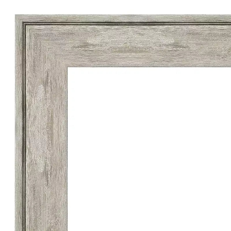 Miroir pleine longueur à poser ou à incliner, à cadre craquelé, 29 po x 65 po métallique - Amanti Art : cadre en polystyrène, fixation murale