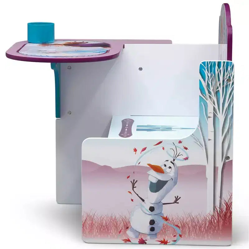 Chaise-pupitre pour enfants Delta Children avec bac de rangement – La Reine des neiges 2 de Disney