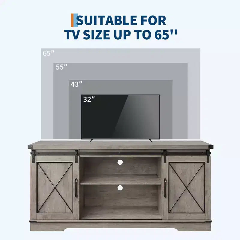 Meuble TV pour 65 Pouces, Meuble TV et Multimédia de Ferme