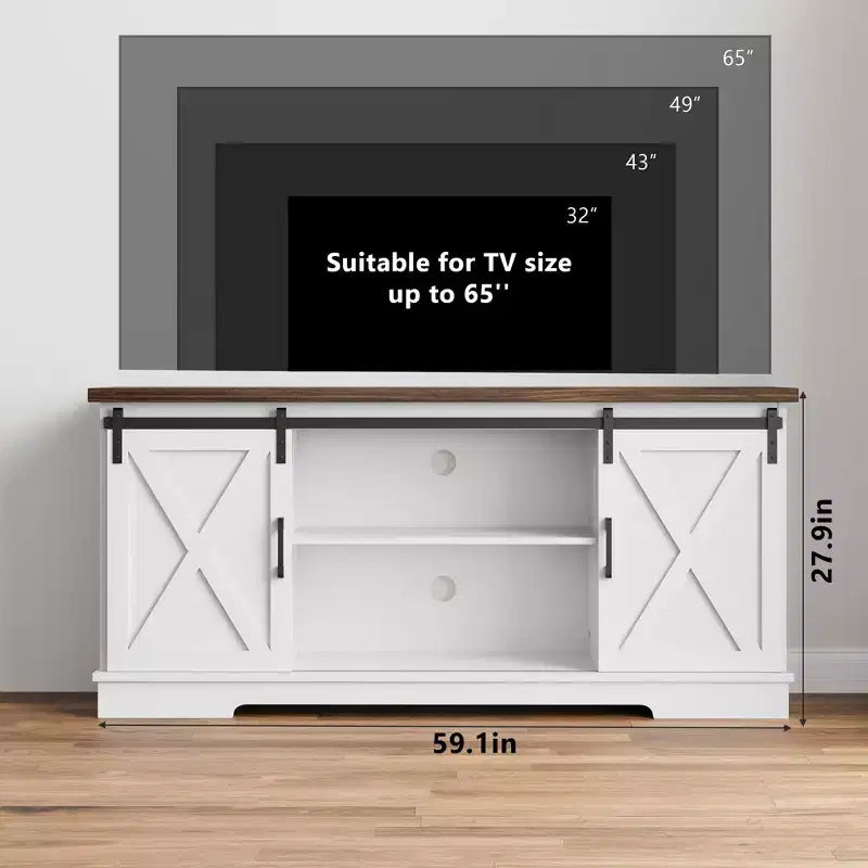 Meuble TV pour 65 Pouces, Meuble TV et Multimédia de Ferme