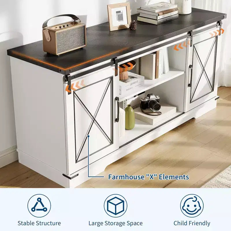 Meuble TV pour 65 Pouces, Meuble TV et Multimédia de Ferme