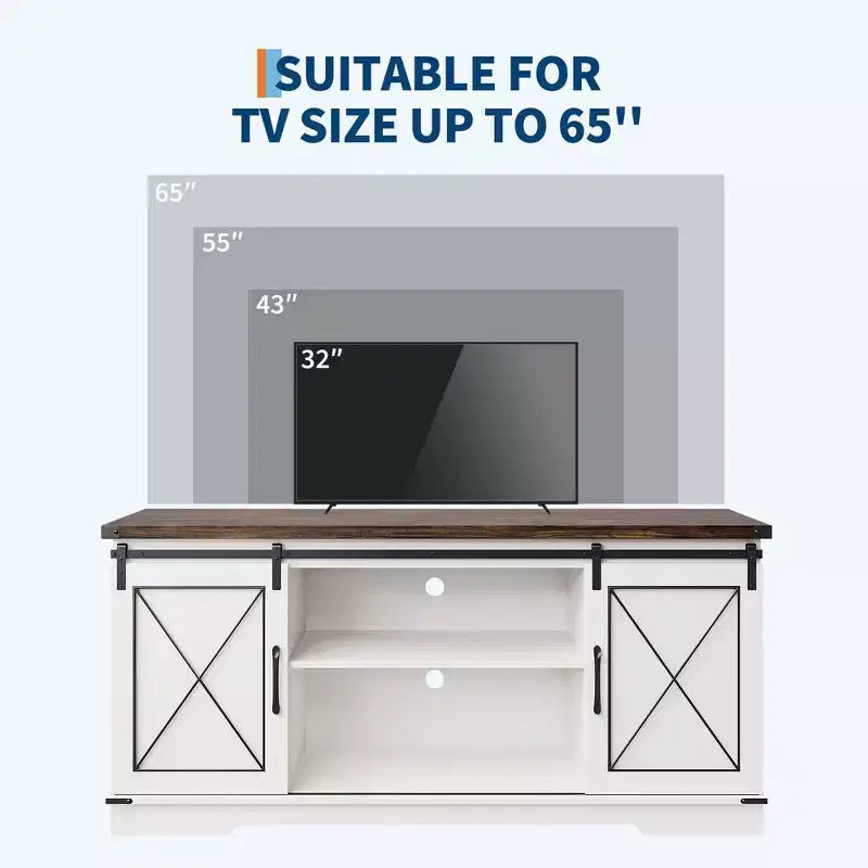 Meuble TV pour 65 Pouces, Meuble TV et Multimédia de Ferme