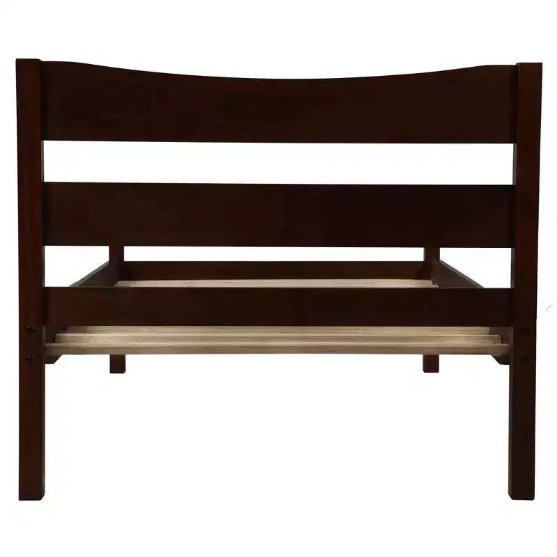 Lit plateforme double en bois Whisen Morden Design avec tête de lit