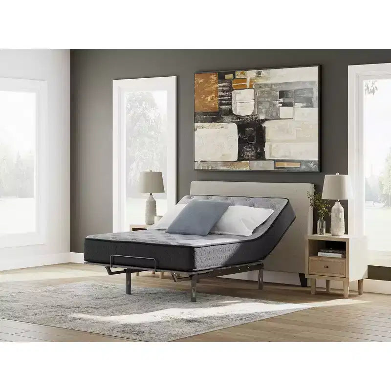 Matelas Signature Design by Ashley Comfort Plus 25 cm - Mousse à mémoire de forme hybride - Fermeté moyenne - Infusé de gel rafraîchissant - Matelas livré en boîte