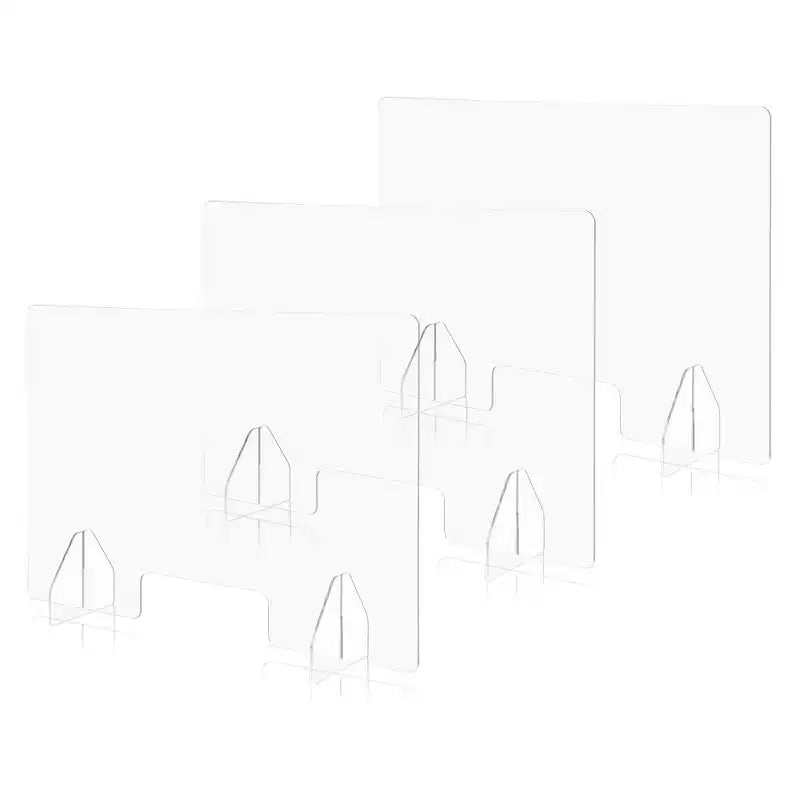 Yescom 3 Pack 36x24 Acrylic Screen Board Table Guard Barrier Divider Shield Office
