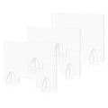 Yescom 3 Pack 36x24 Acrylic Screen Board Table Guard Barrier Divider Shield Office