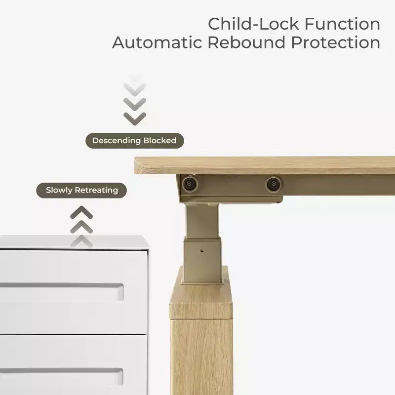 EUREKA ERGONOMIC Bureau Assis-Debout Moderne à Hauteur Réglable (63x29)