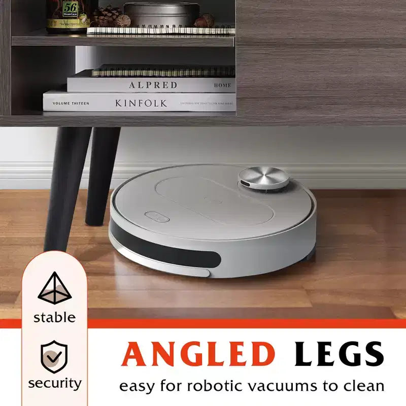 Table basse relevable GALAXHERO pour salon, petite table basse avec rangement, compartiment caché et étagère réglable, style milieu de siècle moderne