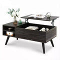 GALAXHERO Lift Top Coffee Table for Living Room Small Coffee Table with Storage,Hidden Compartment and Adjustable Shelf Mid Century Modern