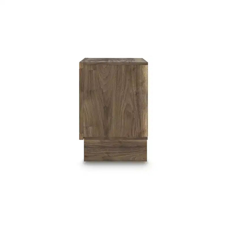 Table de chevet à deux tiroirs Signature Design by Ashley Zadilyn avec recharge sans fil, marron
