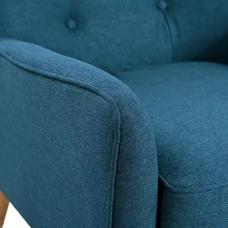 Christopher Knight Home Calix, fauteuil d'appoint rembourré capitonné, style moderne du milieu du siècle