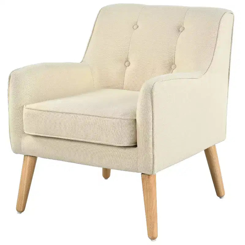 Christopher Knight Home Calix, fauteuil d'appoint rembourré capitonné, style moderne du milieu du siècle