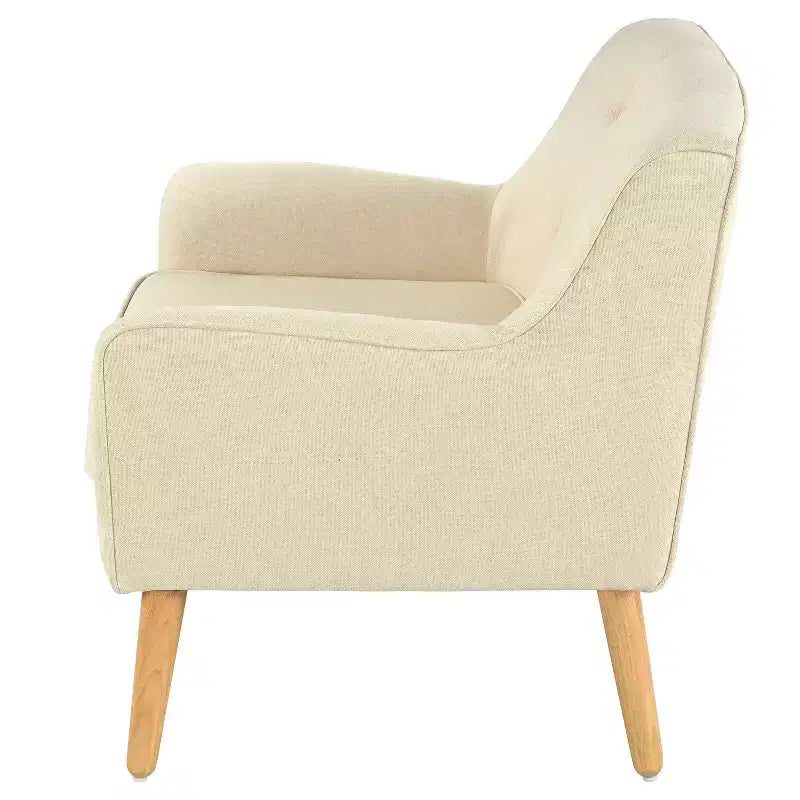 Christopher Knight Home Calix, fauteuil d'appoint rembourré capitonné, style moderne du milieu du siècle