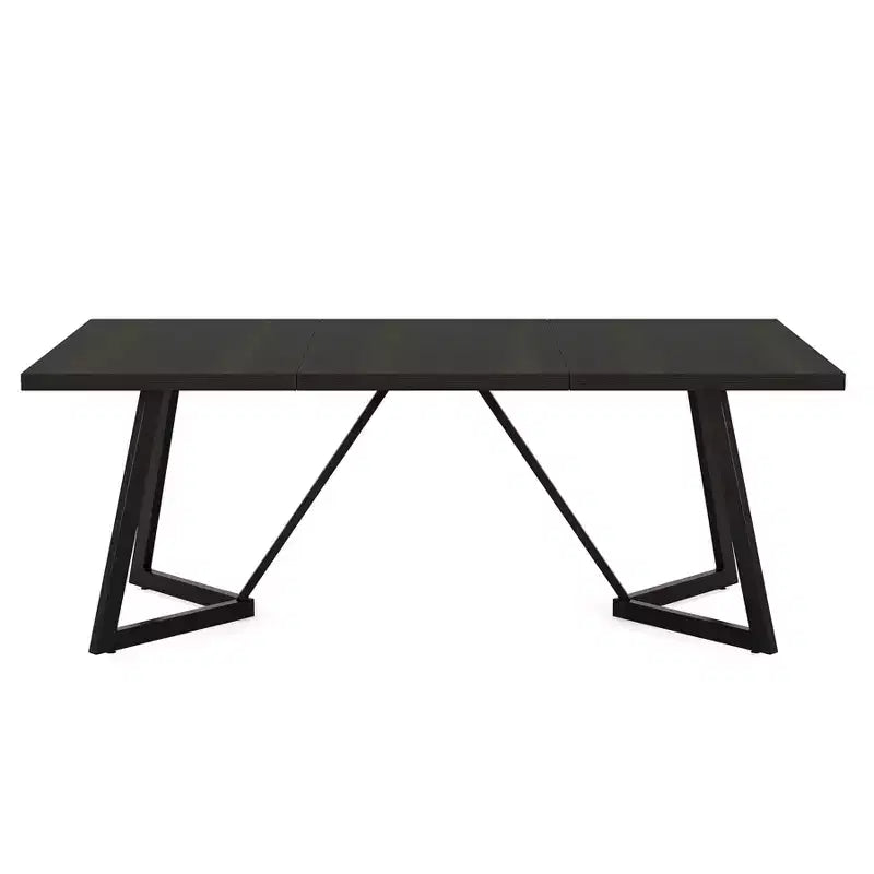 Lantine 70.87-Inch Large Dining Table for 4-6, Modern Rectangular Dining Room Table with Metal Frame