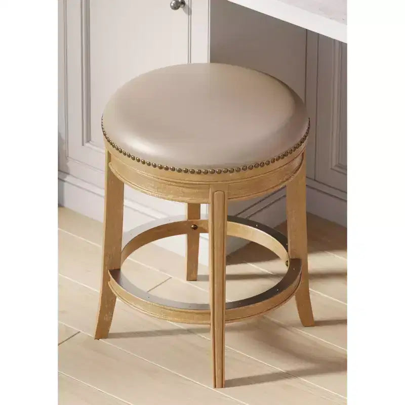 Tabouret de comptoir pivotant sans dossier Maven Lane Alexander avec similicuir, 27 po