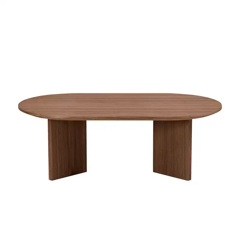 Table basse Vatros Wood Table basse moderne du milieu du siècle Table basse ovale