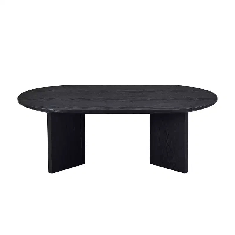 Table basse Vatros Wood Table basse moderne du milieu du siècle Table basse ovale