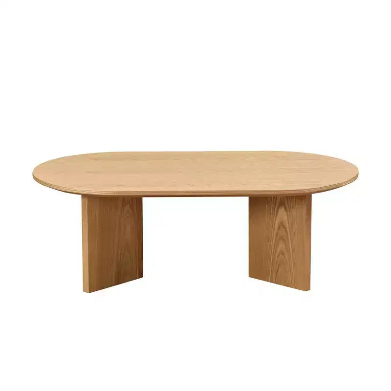 Table basse Vatros Wood Table basse moderne du milieu du siècle Table basse ovale