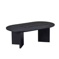 Table basse Vatros Wood Table basse moderne du milieu du siècle Table basse ovale