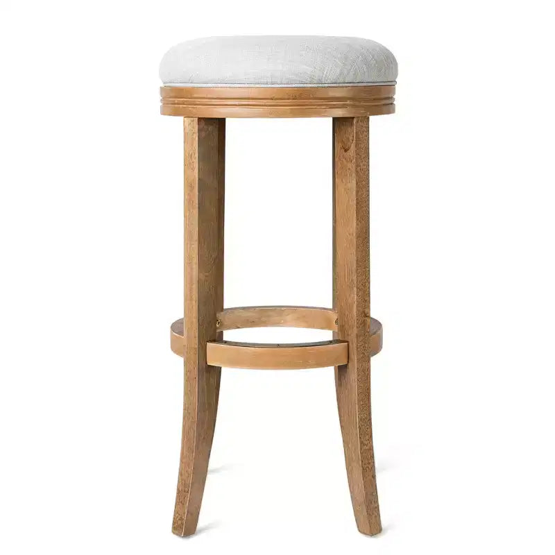 Tabouret de bar de cuisine Maven Lane Eva avec revêtement en tissu 31 po
