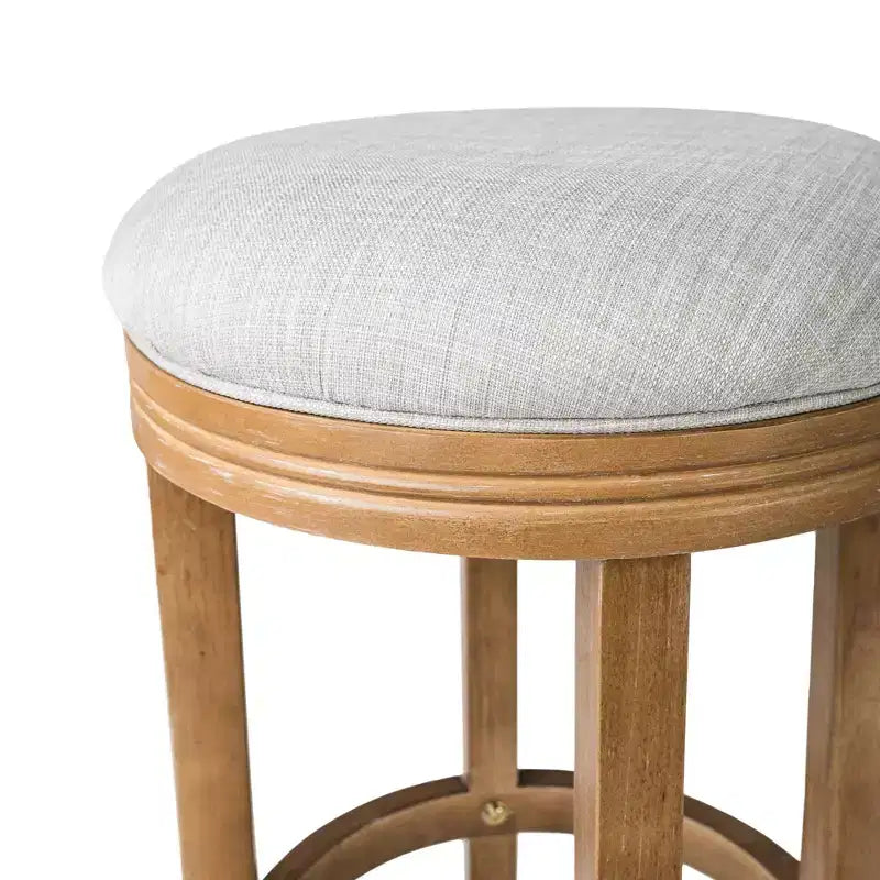 Tabouret de bar de cuisine Maven Lane Eva avec revêtement en tissu 31 po