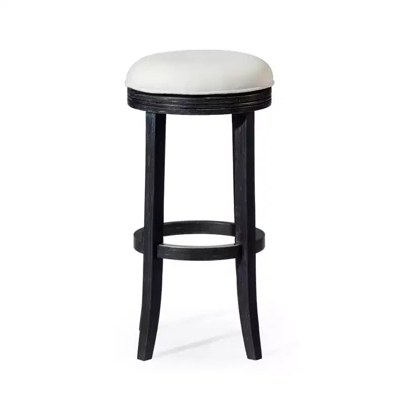Tabouret de bar de cuisine Maven Lane Eva avec revêtement en tissu 31 po