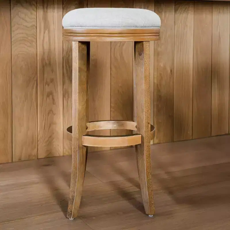 Tabouret de bar de cuisine Maven Lane Eva avec revêtement en tissu 31 po
