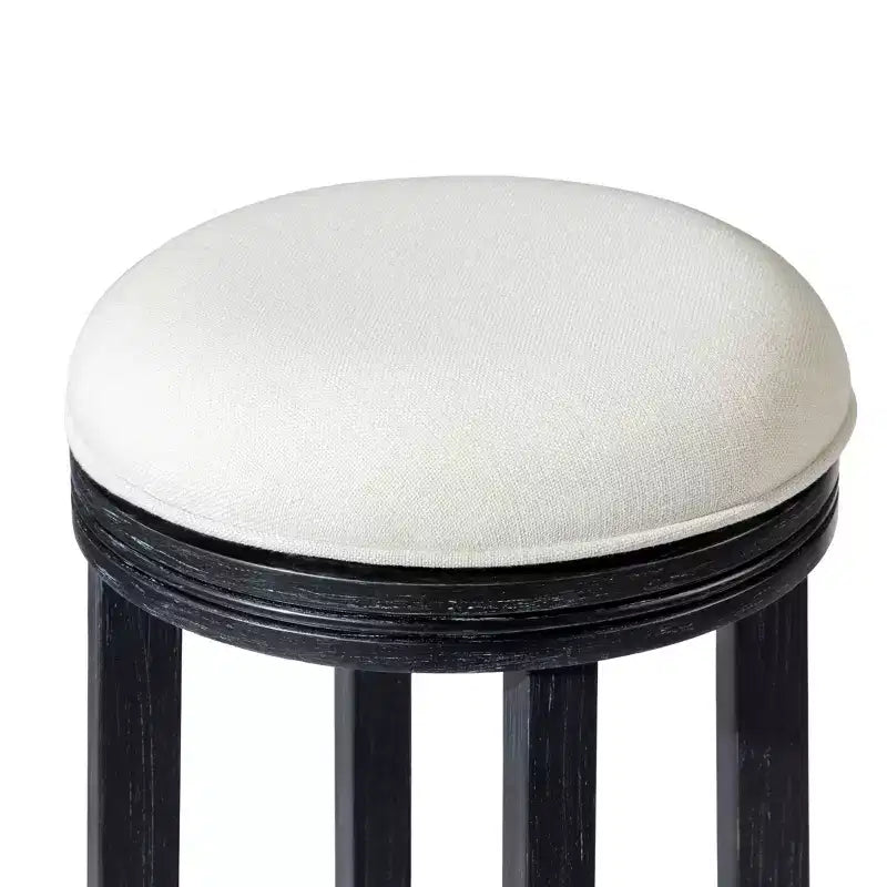 Tabouret de bar de cuisine Maven Lane Eva avec revêtement en tissu 31 po