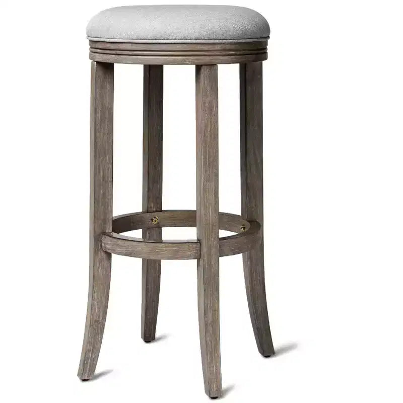 Tabouret de bar de cuisine Maven Lane Eva avec revêtement en tissu 31 po