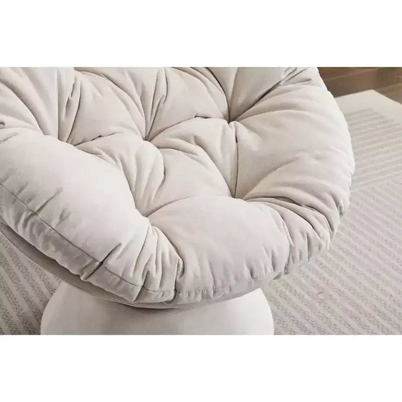 Fauteuils d'appoint Okak pour chambre à coucher, fauteuil pivotant à 360°, fauteuil d'appoint moderne surdimensionné pour salon