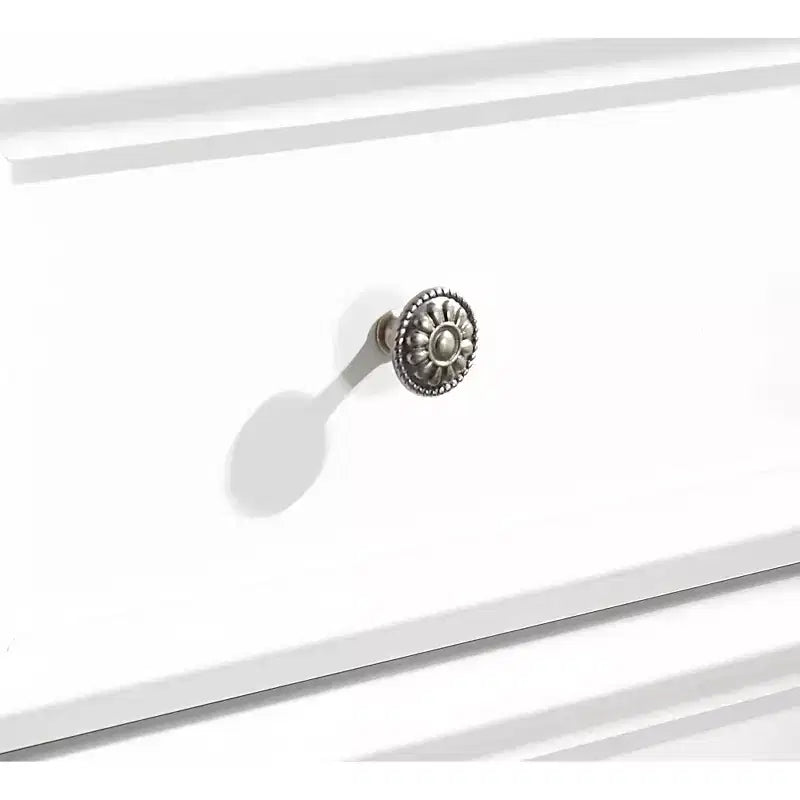 Commode à 5 tiroirs, armoire de rangement à 5 tiroirs, meuble de rangement pour vêtements pour organisateur de salon BLANC