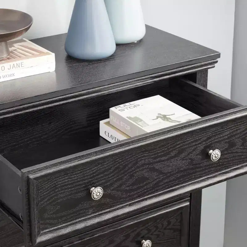 Commode à 5 tiroirs, armoire de rangement à 5 tiroirs, meuble de rangement pour vêtements pour organisateur de salon BLANC