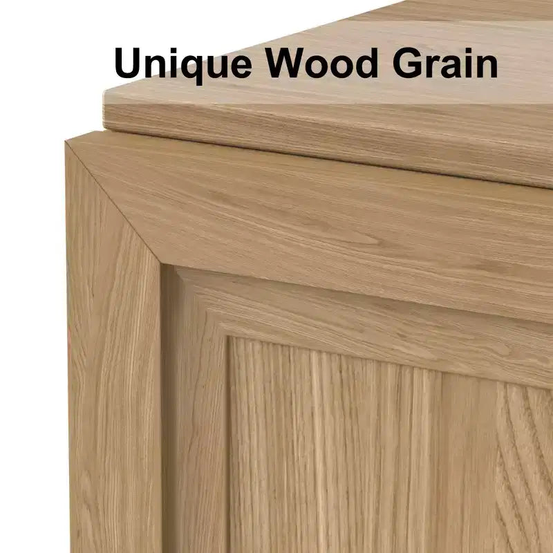 Armoire d'appoint en bois 72x31x16 de couleur naturelle, meuble de rangement avec étagères réglables pour cuisine, chambre à coucher, entrée, salon, salle à manger