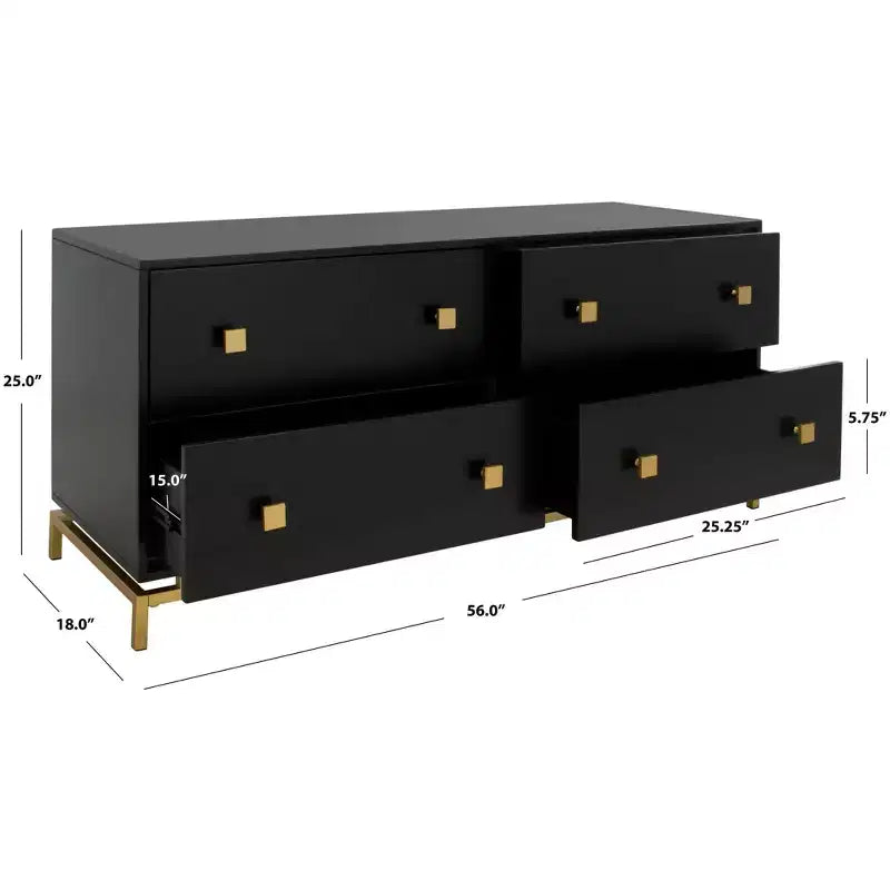 Commode moderne Claudette à 4 tiroirs - SFV2123 - Safavieh Couture