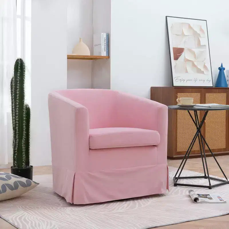 Okak Modern Accent Chair, 27.36 Wide Swivel Chair, Upholstered Arm Chair for Living Room, Bedroom