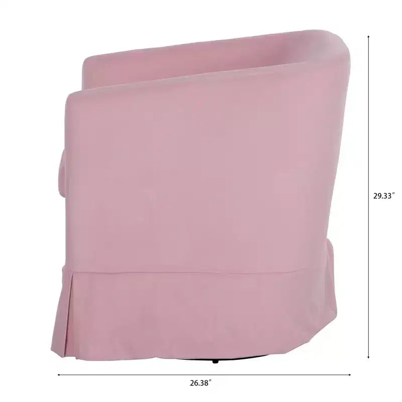 Fauteuil pivotant moderne Okak, 69,5 cm de large, fauteuil rembourré pour salon, chambre à coucher