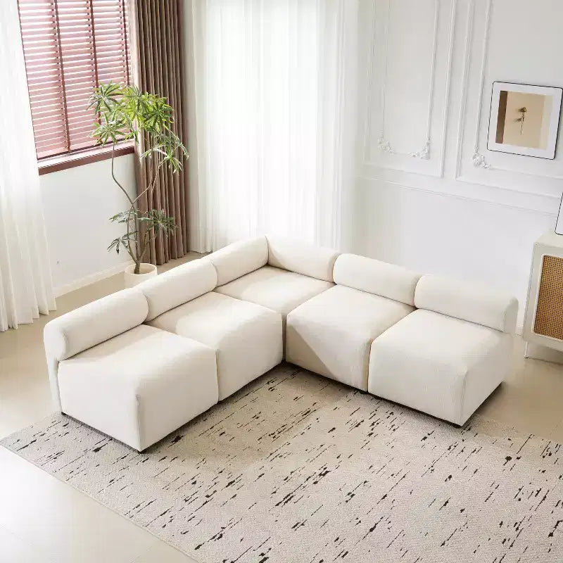 Christopher Knight Home Fermin Modern 5 Piece Modular Sectional Sofa with Rround Back
