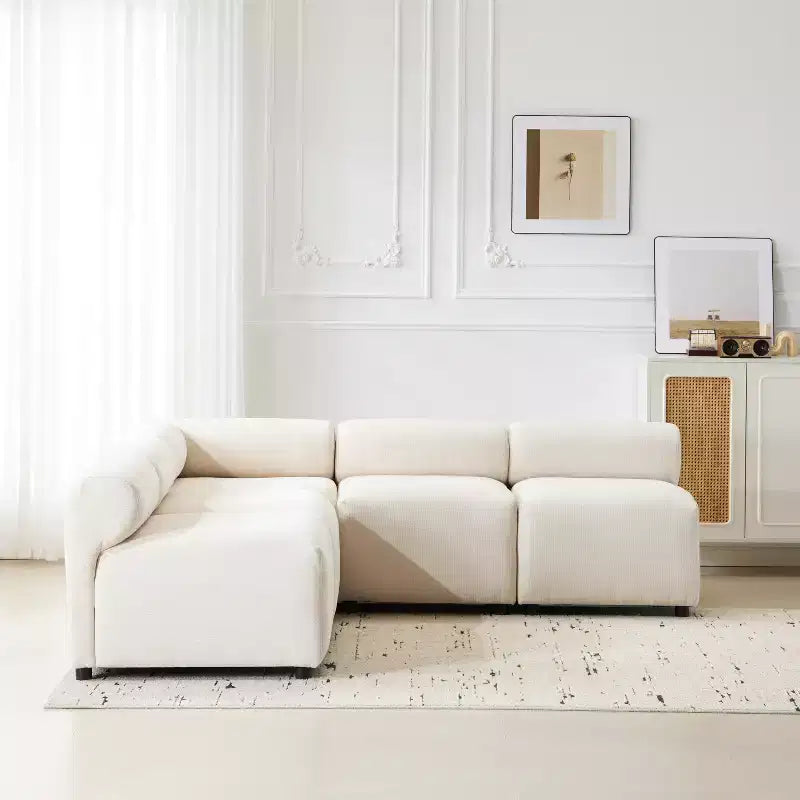 Christopher Knight Home Fermin Canapé Sectionnel Modulable 5 Pièces Moderne avec Dossier Arrondi