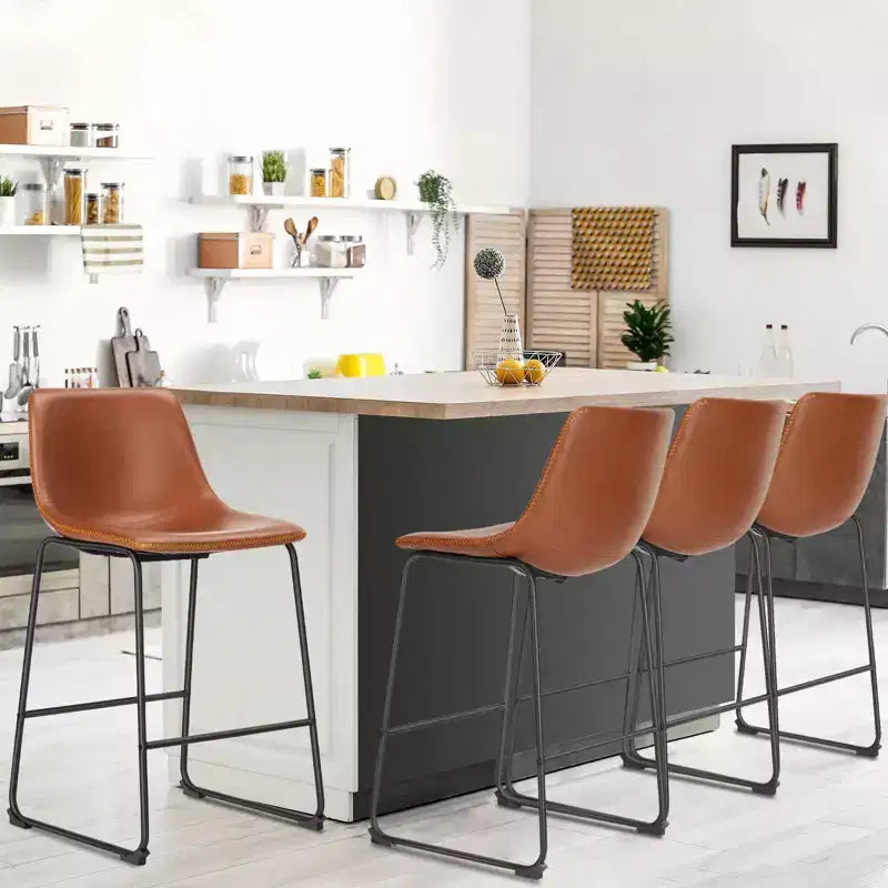 Tabourets de bar MAYEERTY - Chaises de salle à manger sans accoudoirs pour la maison, le bureau et la cuisine