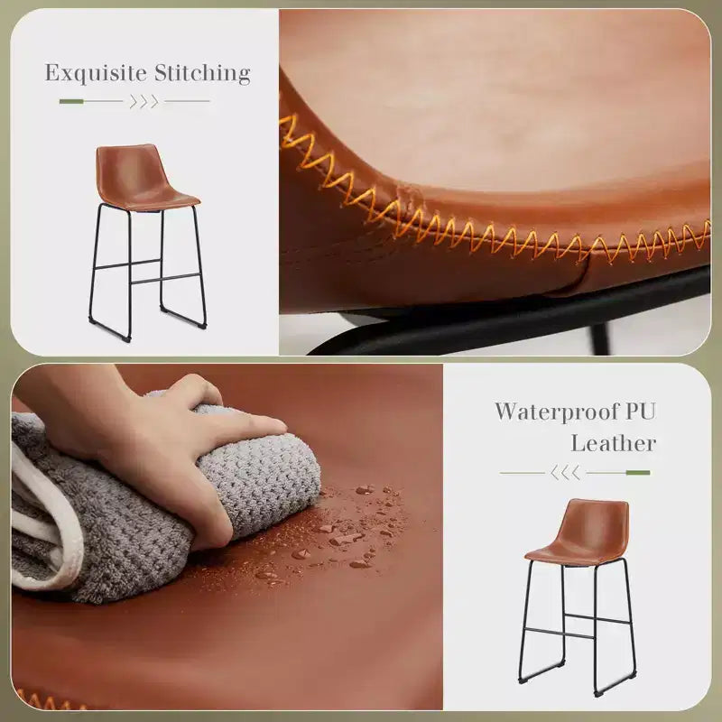 Tabourets de bar MAYEERTY - Chaises de salle à manger sans accoudoirs pour la maison, le bureau et la cuisine