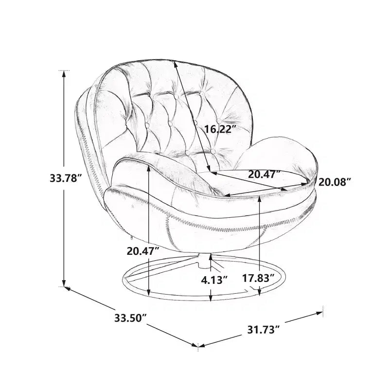 Fauteuils d'appoint modernes Okak pour chambre à coucher avec pouf, fauteuil de loisirs avec siège rembourré
