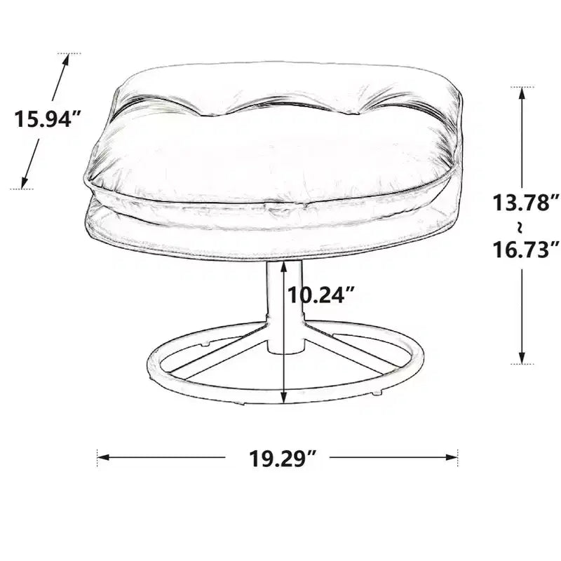 Fauteuils d'appoint modernes Okak pour chambre à coucher avec pouf, fauteuil de loisirs avec siège rembourré
