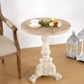 Christopher Knight Home Jill Vintage Lightweight Concrete and Wood Coffee Table with Pedestal Base