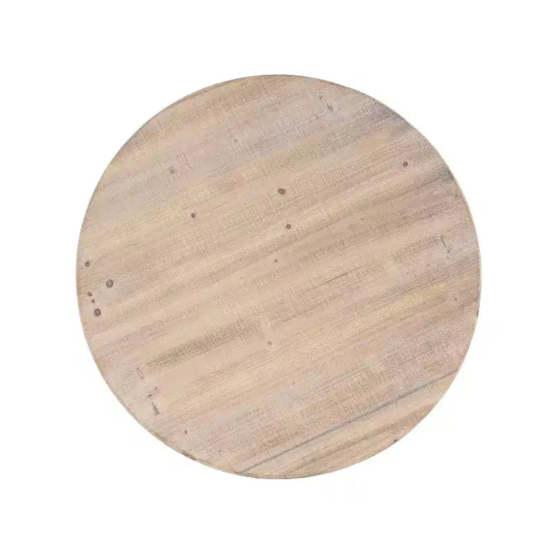 Table basse Christopher Knight Home Jill Vintage en béton léger et bois avec base piédestal
