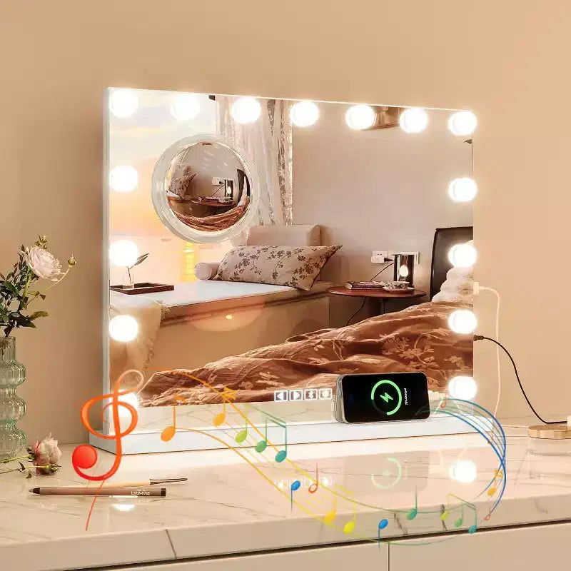 Miroir de courtoisie Acekool avec modes d'éclairage réglables, commande tactile