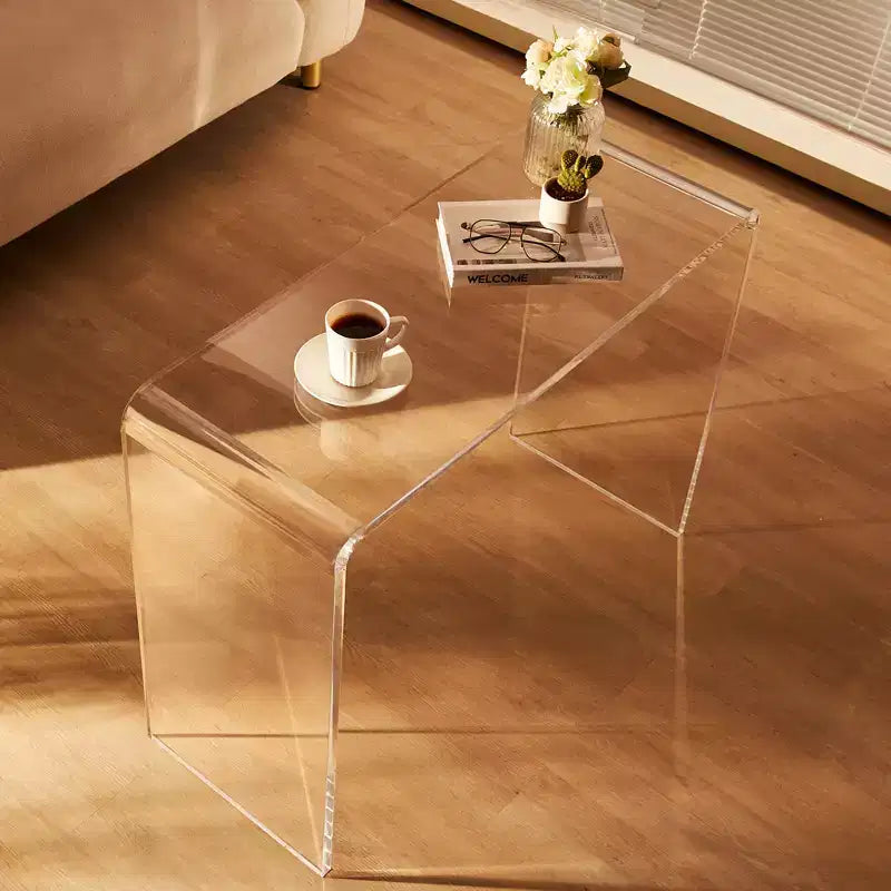 VEVOR Table Console en Acrylique, Table d'appoint en Acrylique Transparent, Table Basse en Acrylique Transparent 96,4 x 38,1 x 74 cm, pour Hall d'entrée, Salon, Salle à manger