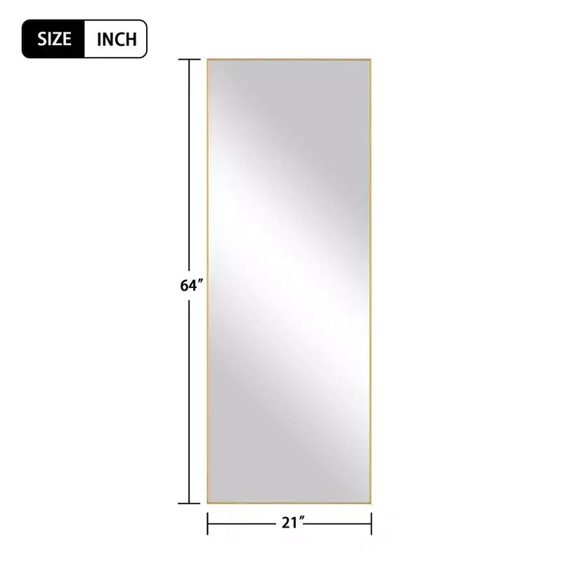 Miroir de salle de bain arqué 36x24 avec cadre en alliage d'aluminium, miroir mural HD à suspendre pour chambre à coucher, salon, entrée, argent